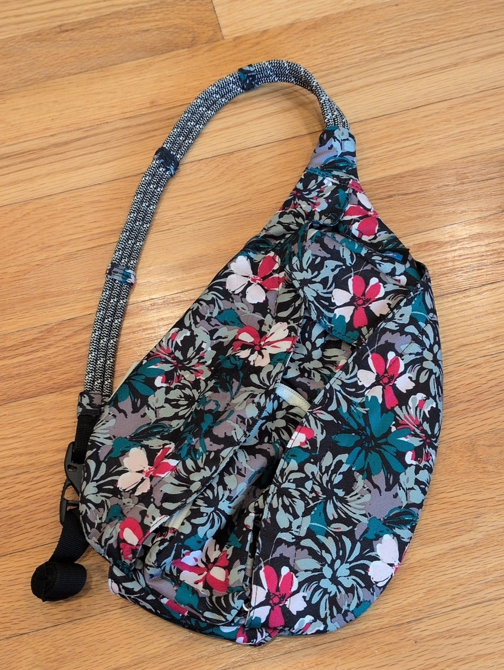 Kavu Mini Rope Sling Bag Floral Print